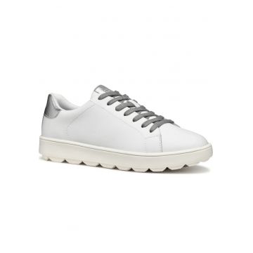 Tenisi  D45WEA 09BNF C0007 - casual - piele naturala - alb -