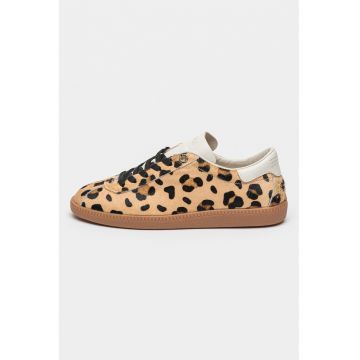 Pantofi sport de piele cu animal print