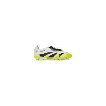 Pantofi sport de piele ecologica cu accente neon - pentru fotbal