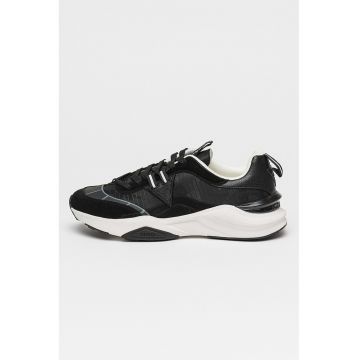 Pantofi sport din material textil cu garnituri de piele intoarsa Valencia