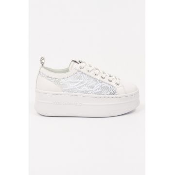 Pantofi sport flatform cu logo brodat