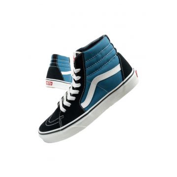 Pantofi sport pentru femei  Sk8-Hi - piele - albastru la moda [VN000D5INVY1]