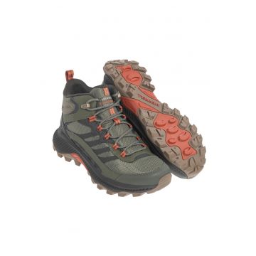 Ghete  Speed Strike 2 MID GTX - impermeabile - din piele ecologica - verde masliniu - set de trekking