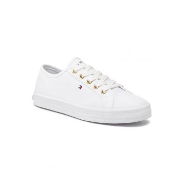 Tenisi  alb - material textil