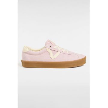 Tenisi low-cut din piele intoarsa