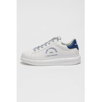 Pantofi sport din piele cu detalii logo