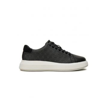 Pantofi sport  pentru Calvin Klein - CUPSOLE LACE UP - SUEDEBT - HW0HW02404-0F4 - Negru