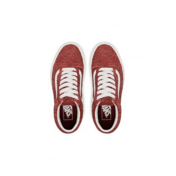 Tenisi dama -  piele naturala - rosu/alb