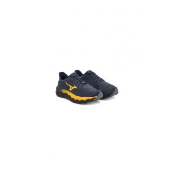 Pantofi sport barbati -  material textil - bleumarin/galben