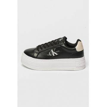 Pantofi sport de piele cu platforma