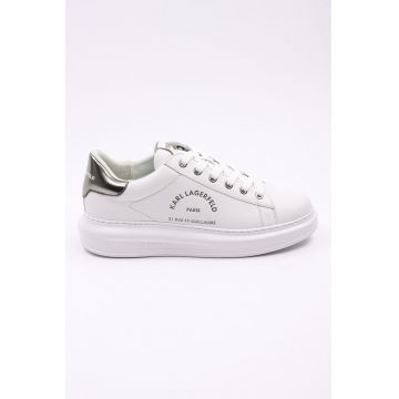 Pantofi sport din piele cu detalii logo