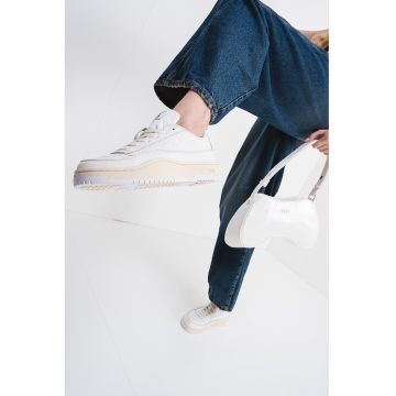 Pantofi sport low-cut din piele Tracker-D - Alb murdar