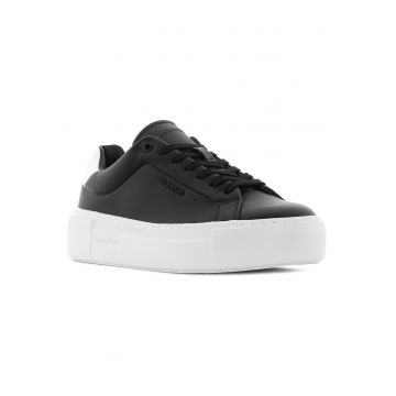 Pantofi sport negri de damă  Cupsole Lace Up Mărime: