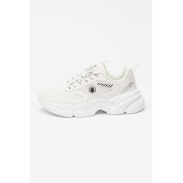 Pantofi sport cu aspect masiv si insertii de piele ecologica