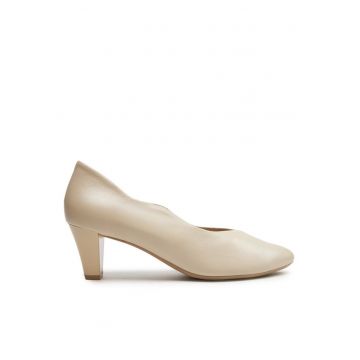 Pantofi sport dama  303662356 - Piele naturala - Bej