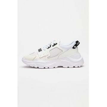 Pantofi sport de piele ecologica cu garnituri de plasa Speedtrack