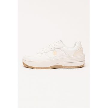 Pantofi sport de piele ecologica cu platforma