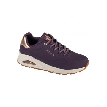 Pantofi sport de piele ecologica Uno Shimmer Away