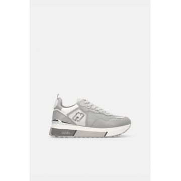 Pantofi sport de piele si plasa