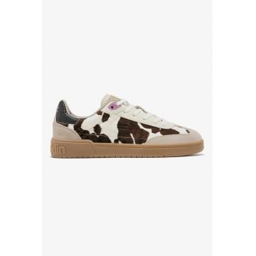 Pantofi sport din piele cu model animal print