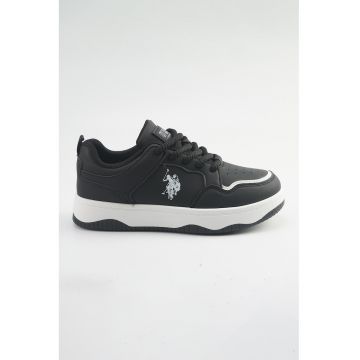 Pantofi sport din piele ecologica cu model uni