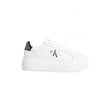 Pantofi sport flatform de piele