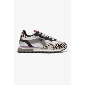 Pantofi sport low-cut cu model animal print