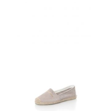 Espadrile grej din piele Gaia