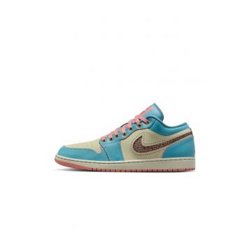 Pantofi sport  Air Jordan 1 Low SE - albastru - piele naturala - marime