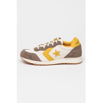 Pantofi sport cu insertii de piele intoarsa