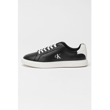 Pantofi sport din piele cu detaliu logo