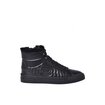 Pantofi sport high-cut din piele