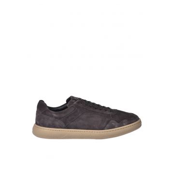 Pantofi sport low-cut de piele intoarsa