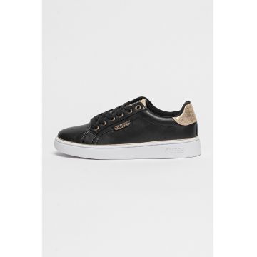 Pantofi sport uni de piele ecologica