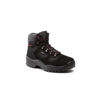 Pantofi trekking barbati -  209128208 - Piele naturala - Negru - Negru