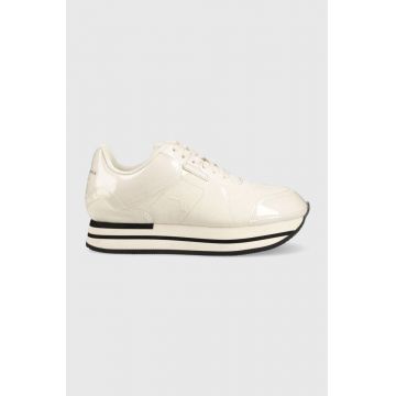 Armani Exchange sneakers culoarea bej