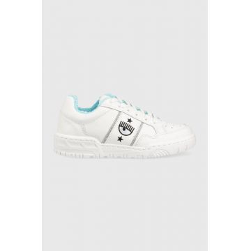 Chiara Ferragni sneakers din piele Cf1 Low culoarea alb