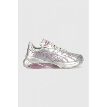 Puma sneakers din piele X Dua Lipa culoarea argintiu