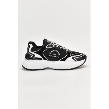 Pantofi sport cu garnituri de piele intoarsa