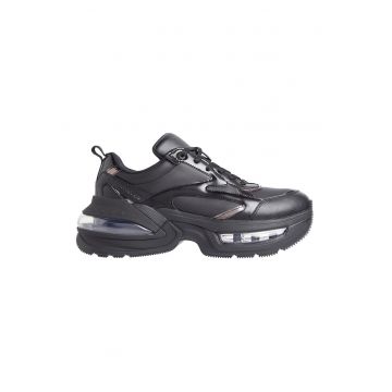 Pantofi sport demi-wegde de piele