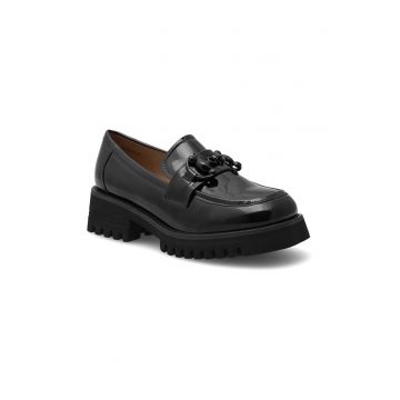 Mocasini dama -  380573 - Piele lacuita - Negru