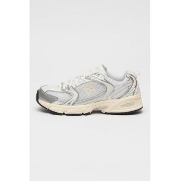 Pantofi sport de plasa cu garnituri de piele ecologica 530