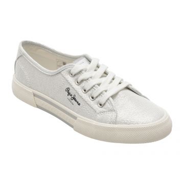 Pantofi sport PEPE JEANS argintii, LS31439, din material textil