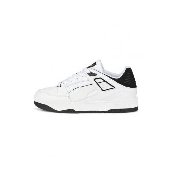 Pantofi sport low-top de piele si piele intoarsa Slipstream - Negru - Alb murdar - 6