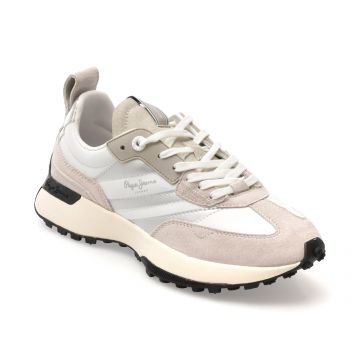 Pantofi sport PEPE JEANS gri, LS60032, din piele naturala