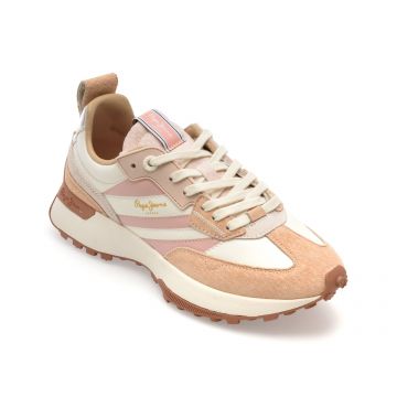 Pantofi sport PEPE JEANS roz, LS60032, din piele naturala