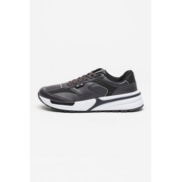 Pantofi sport cu garnituri de piele ecologica