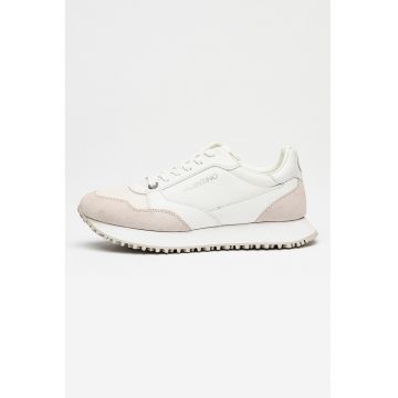 Pantofi sport unisex cu insertii de piele intoarsa