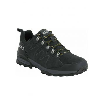 Pantofi trekking barbati  Refugio Texapore Low M - Piele naturala - Negru -