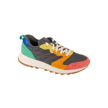 Semipantofi sport  universal - gri-portocaliu - piele intoarsa - sintetic - pentru femei